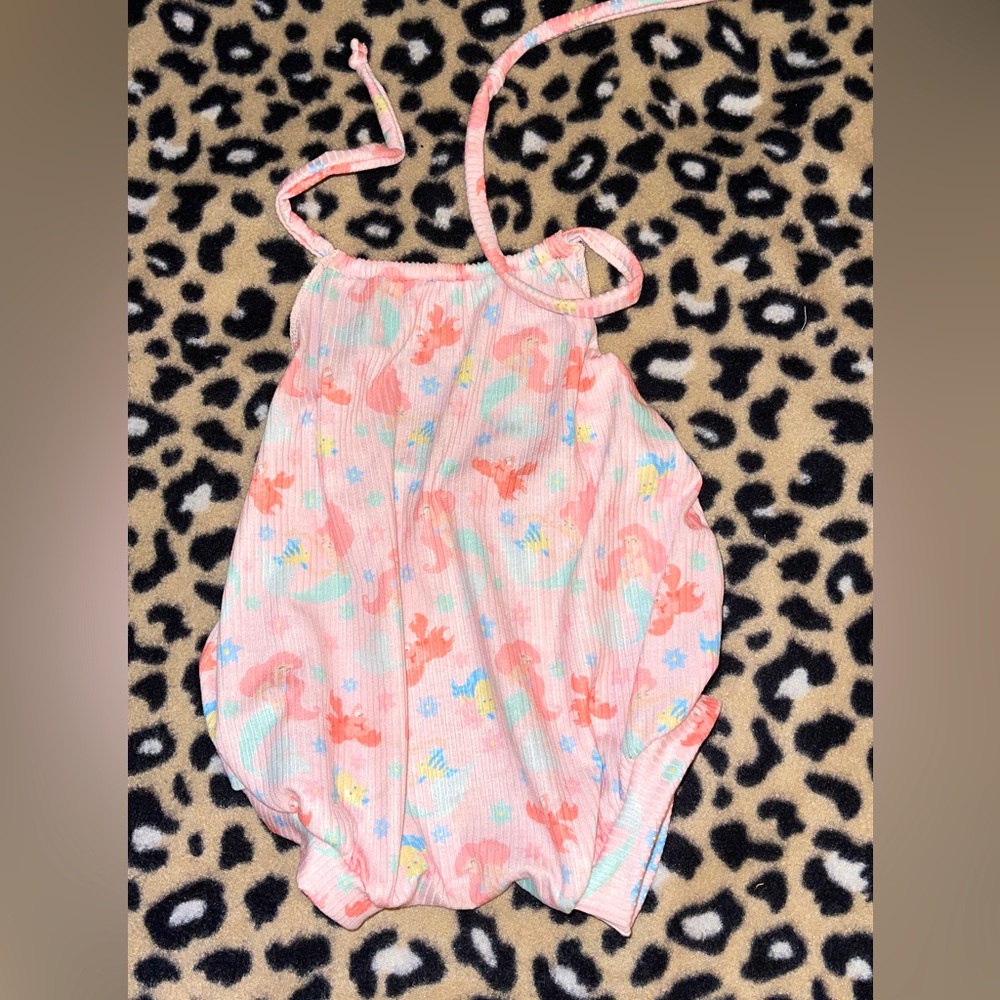 Little mermaid halter romper
